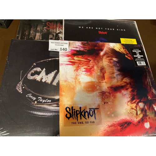 140 - Records : SLIPKNOT collection of 180 gram albums all great condition & sealed (4)