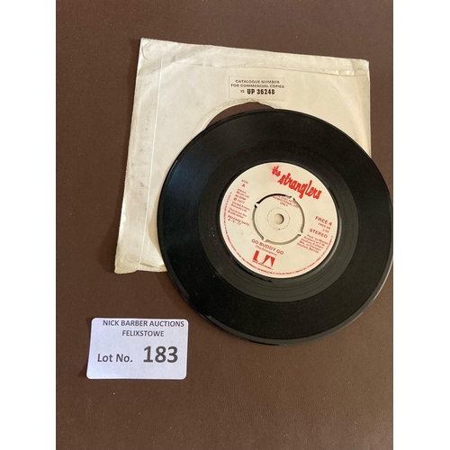 183 - Records : STRANGLERS - Peaches promo 7