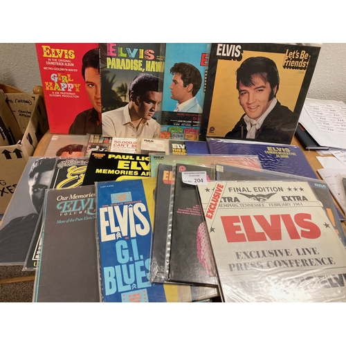 204 - Records : ELVIS PRESLEY - collection of albums in great condition - many USA pressings - lovely lot ... 