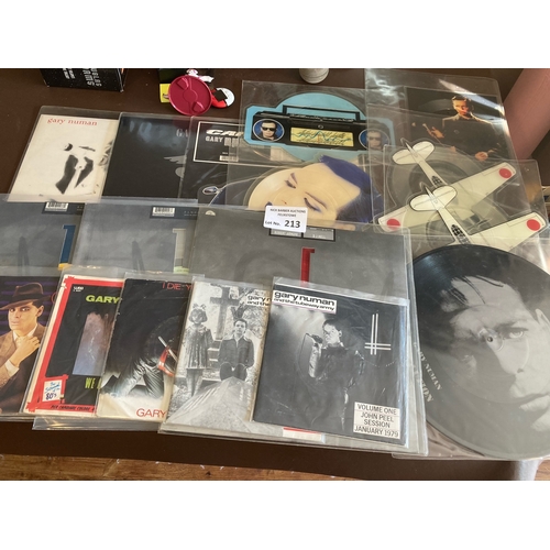 213 - Records : GARY NUMAN great collection of collectable items inc 'Random' 12