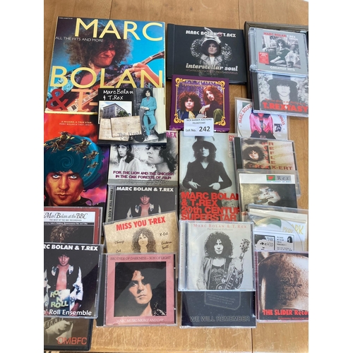 242 - Records : MARC BOLAN/TREX collection of CDs some specials & cassette sets also - collectable lot