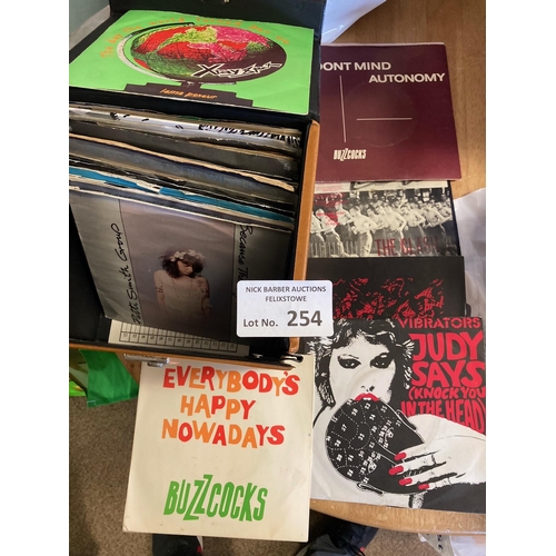 254 - Records : A case of Punk 45s inc Clash, Buzzcocks, X Ray Spex (30+)