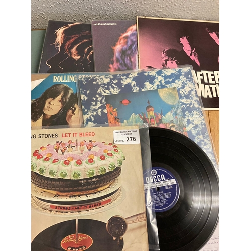 276 - Records : ROLLING STONES albums nice collection (6) inc Let It Bleed etc