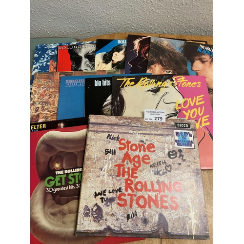 279 - Records : ROLLING STONES 13 albums all reissues but all really nice conditions