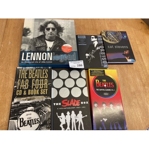 286 - Records : CD box sets, ltd edt, inc Beatles, Lennon, Orbison, Stevens, Slade (6)