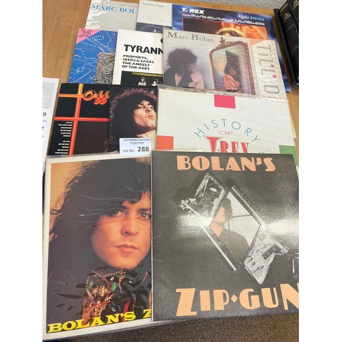 288 - Records : MARC BOLAN/T-REX collectable albums inc Zip Gun, Till Dawn etc (11)