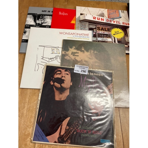 296 - Records : BEATLES & related inc Lennon The May Pang Tapes 180g Wonsaponatime etc - nice conditions (... 