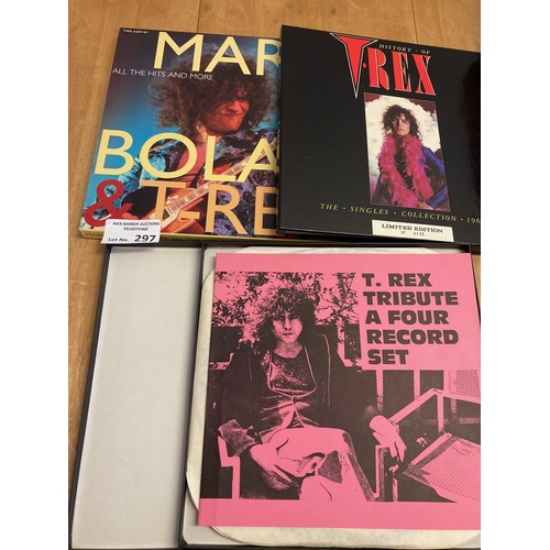 297 - Records :  MARC BOLAN/TREX 3 box sets - all vinyl ltd ed, unofficial etc - great conditions