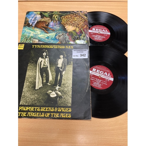 342 - Records : TYRANNOSAURUS REX - Regal Zonophone Mono - Prophets LRZ1005, My People LRZ1003 red labels ... 