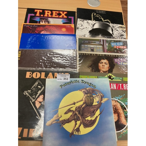 351 - Records : T-REX/MARC BOLAN - collection of albums inc Zip Gun, Futuristic Dragon etc (11) - great co... 