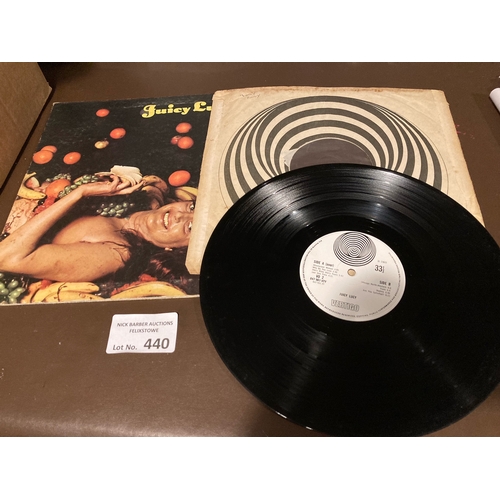 440 - Records : JUICY LUCY - Vertigo Swirl VO2 - 847901 VTY some vinyl marks, worn sleeve - generally dece... 