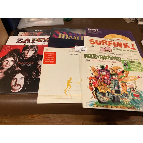 445 - Records : 180 gram albums - mostly sealed inc Pink Floyd, Beatles, Zero 7, Surfunk etc (10)