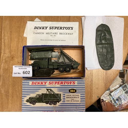 602 - Diecast : Dinky Supertoys - 884 - Camion Militaire Brockway - boxed - original - model excellent - b... 