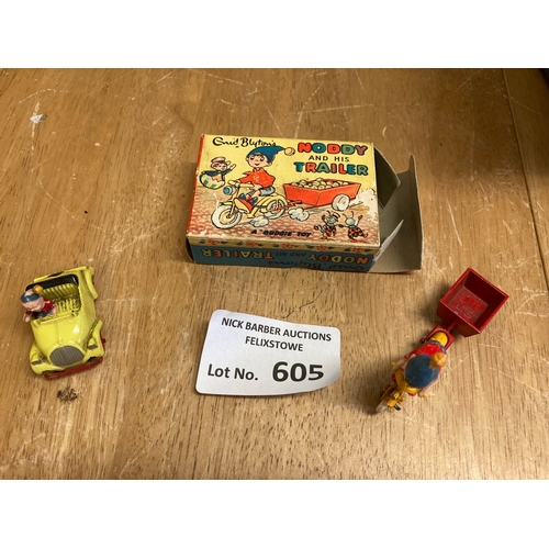 605 - Diecast : Budgie - Noddy & his trailer - Enid Blyton - within original box - model worn & Noddy & hi... 