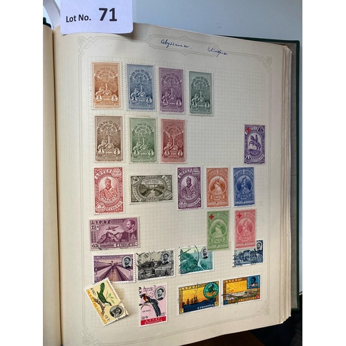 71 - Stamps : All world stamp collection in 6 heavy Simplex Blank albums (many 1,000s) (8 page markers)