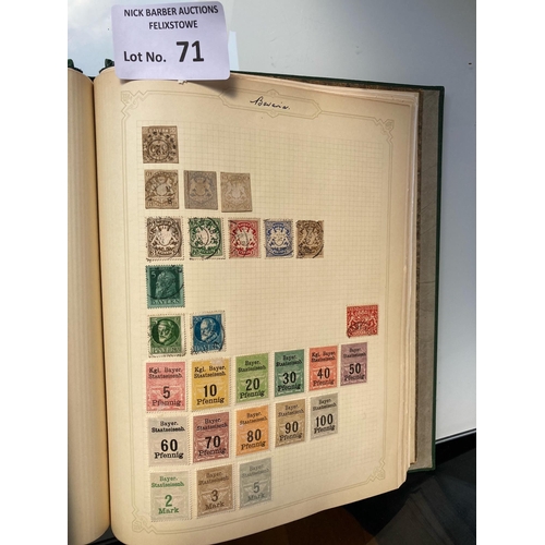 71 - Stamps : All world stamp collection in 6 heavy Simplex Blank albums (many 1,000s) (8 page markers)