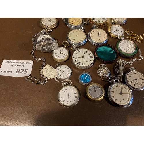 825 - Collectables : Pocket watches collection vintage lot inc Lancaster Watch Co 1898 - needs inspection ... 