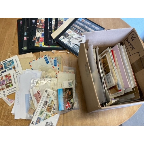 48 - Stamps : Box of Packets, Covers, hagners, loose etc