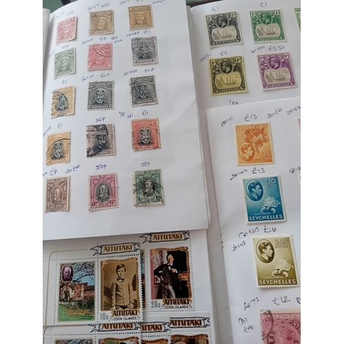 51 - Stamps : Circulated Club Books - mainly Colonial (7) much very useful the stamps remaining priced to... 