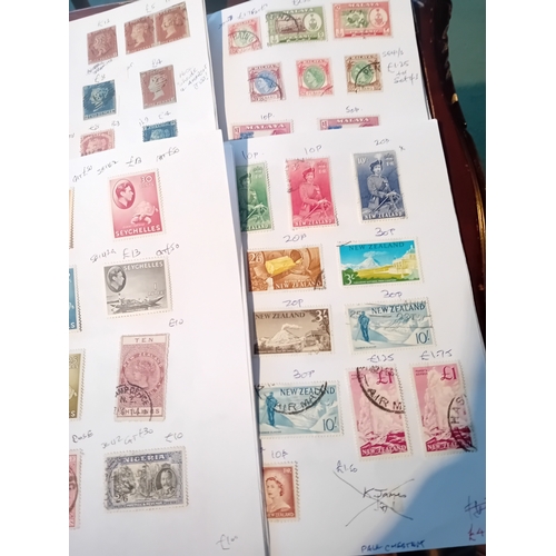 51 - Stamps : Circulated Club Books - mainly Colonial (7) much very useful the stamps remaining priced to... 