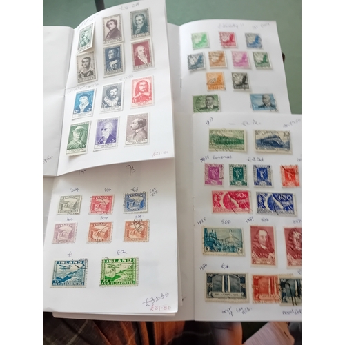 52 - Stamps : Circulated Club Books - Mainly Foreign (8) Useful France, Iceland, Germany Etc., remaining ... 