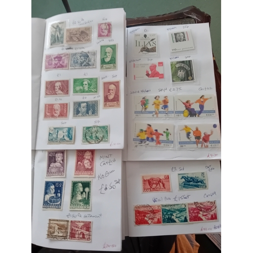 52 - Stamps : Circulated Club Books - Mainly Foreign (8) Useful France, Iceland, Germany Etc., remaining ... 