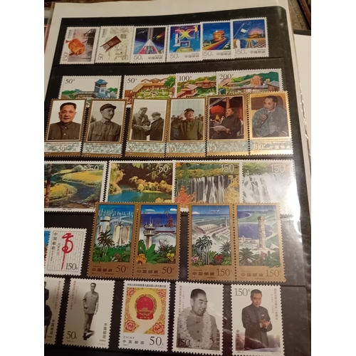 54 - Stamps : CHINA Selection of Mainly UMM sets on stock cards within an album, High Cat Value and Fine