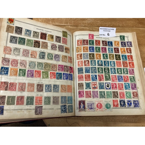 6 - Stamps : Huge heavy ideal printed album all world to 1914