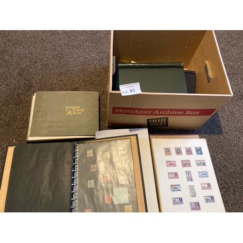 61 - Stamps : Box of albums from all over the world - good quality & selection - does include KGVI many s... 