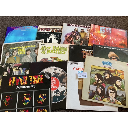 103 - Records : Psych Rock albums inc Traffic, Small Faces, Zappa, West Coast Pop Art etc mostly repress -... 