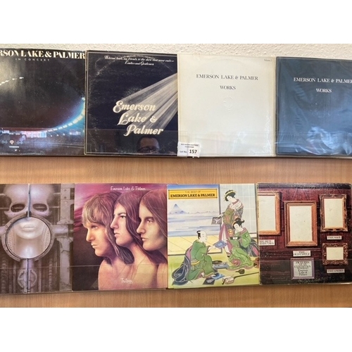 157 - Records : Prog (8) ELP vinyl LPs in overall excellent cond, some vinyls barely played, great lot