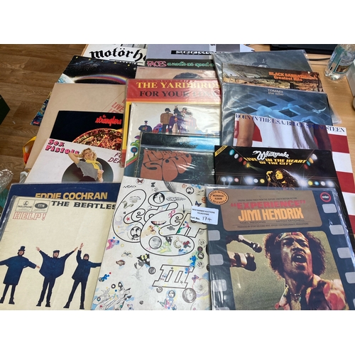 174 - Records : Heavy Metal/Rock great collection of albums inc Beatles, Led Zeppelin etc (21) - nice lot