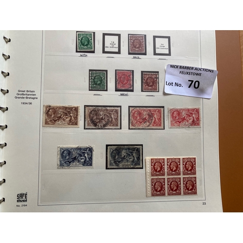 70 - Stamps : GB mint & used collection in 4 albums 1840-1995 mint/used super lot some great great stamps... 