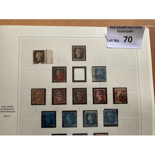 70 - Stamps : GB mint & used collection in 4 albums 1840-1995 mint/used super lot some great great stamps... 