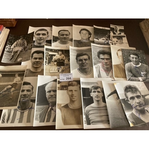 264 - Football : Autographed original press photographs 1960s various sizes 7x5 mainly inc Cohen, Notts Fo... 