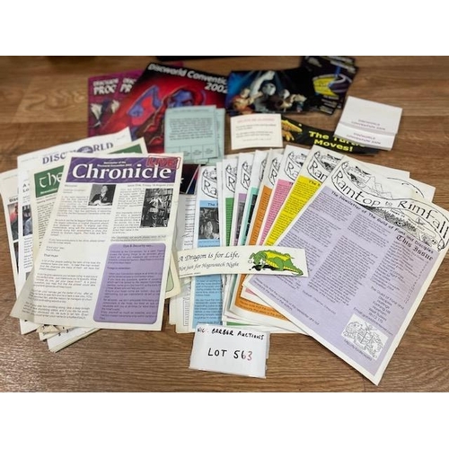 563 - Collectables : Clarecraft Discworld - various mixed lot.  Incl The Chronicle, Ramtop & Rimfall Newsl... 