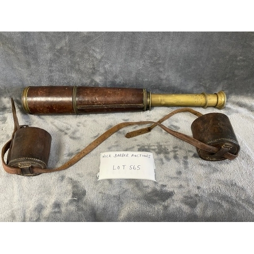 565 - Collectables : Militaria - WWI telescope within original case seems in good order