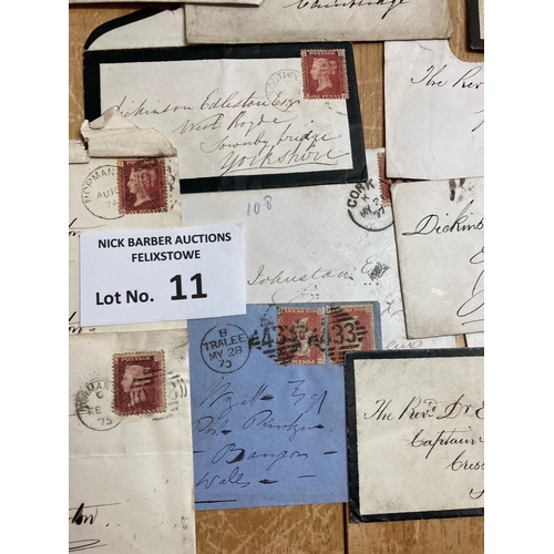 11 - Stamps : Postal history. 47 letters posted to Rev Edelston from various places in England and Irelan... 