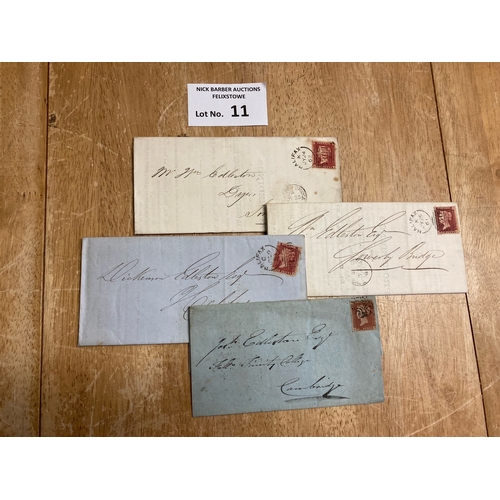 11 - Stamps : Postal history. 47 letters posted to Rev Edelston from various places in England and Irelan... 