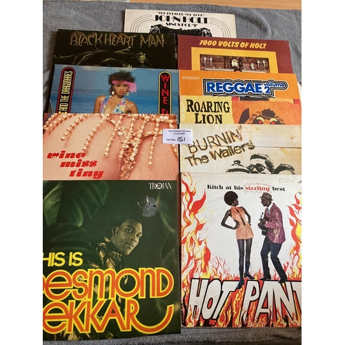 151 - Records : 10 Rare Reggae Albums inc Dekker. Volts of Holt etc