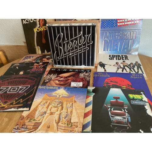 232 - Records : 35 Heavy Metal Albums inc Black Sabbath, Iron Maiden , AC/DC - vinyls mostly excellent but... 