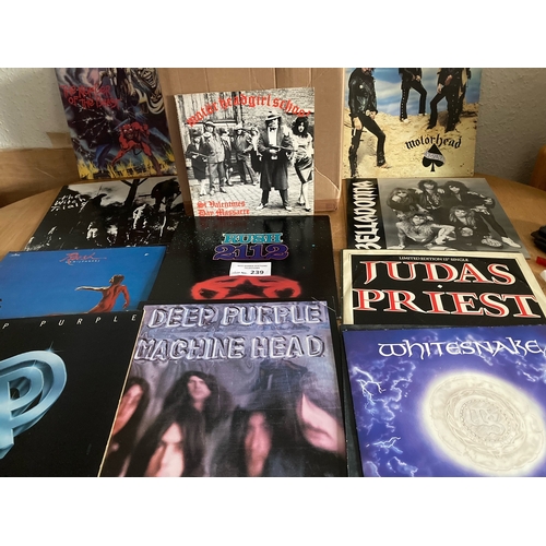 239 - Records : 34 Heavy Metal /Hard Rock albums inc Iron Maiden, Rush etc