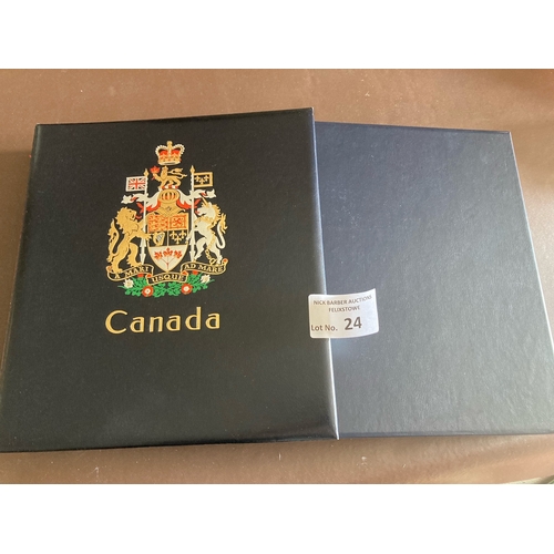 24 - Stamps : Canada 1850-1969 in Hingeless 'Davo' album inc airs,dues, 1942 & 1946 sets, 1937 set all mi... 