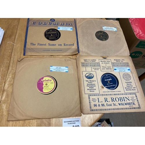 240 - Records : 4 Blues 78s good lot inc Hot Toddy, Bessie Smith etc