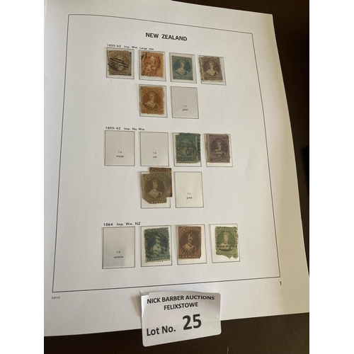 25 - Stamps : New Zealand 1850-1960s inc hingeless 'Davo' 1898 onwards issues almost complete & nearly al... 