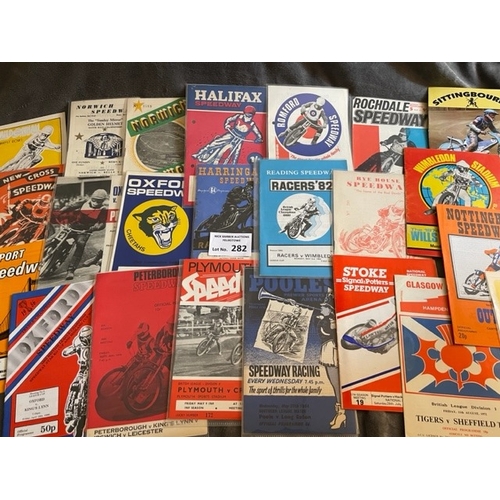 282 - Speedway : Large box of programmes - general league issues with Wembley pre-war, many defunct & appr... 