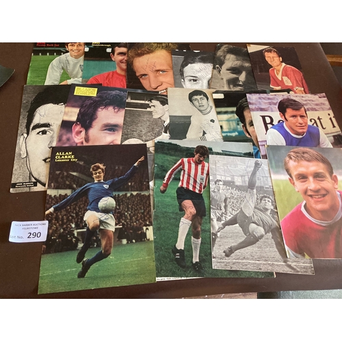 290 - Football :  Autographs - signed magazine pages 1960s/70s - mixed lot inc Blackpool, Notts Forest, Ip... 