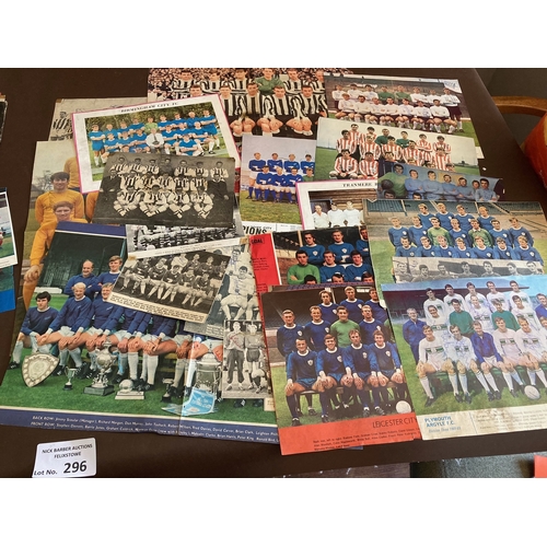 296 - Football :  Autographs - signed magazine pages original 1960s/70s - team groups inc Plymouth, Southe... 