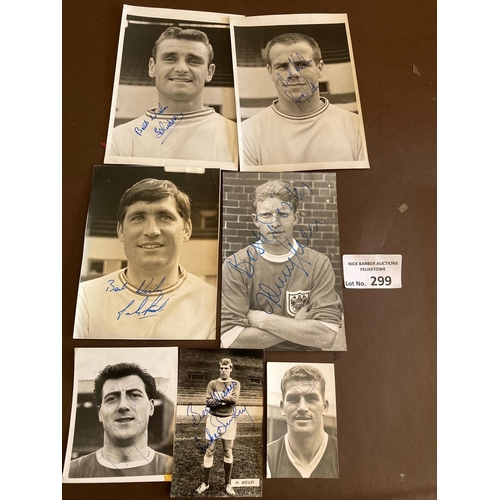 299 - Football :  Autographs - signed press photos original 1960s/70s - signed - all with press info on re... 