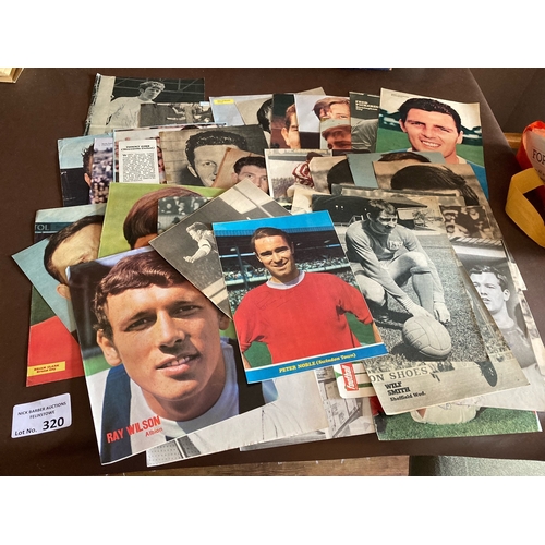 320 - Football : Mixed Lot - Autographs signed magazine pages 1960s originals inc Noble, Elliott, Gibb - m... 